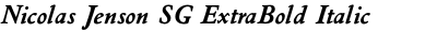 Nicolas Jenson SG ExtraBold Italic
